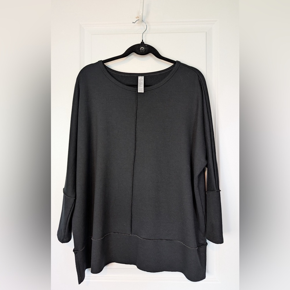 SPANX Women’s Perfect Length Top Dolman 3/4 Sleeve Black Size Medium